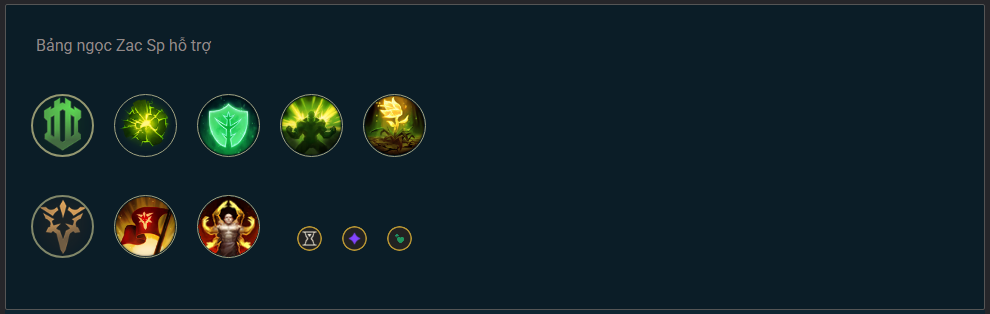 Tham khảo bảng ngọc bổ trợ Zac build trong LMHT