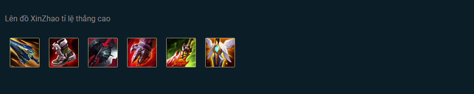 Cách lên đồ tướng Xin Zhao