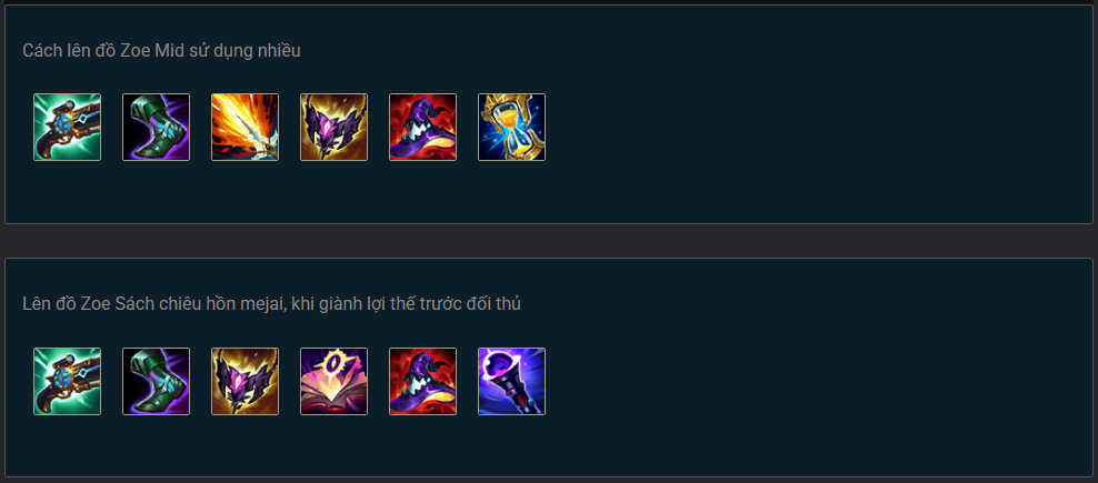 Hướng dẫn lên đồ Zoe build cực chuẩn