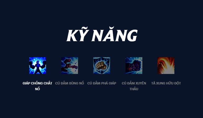 Kỹ năng Tướng Vi LMHT