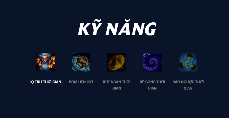 Bộ kỹ năng Zilean LMHT vô cùng đặc biệt