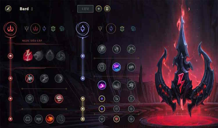 Phép bổ trợ và bảng ngọc Bard LoL