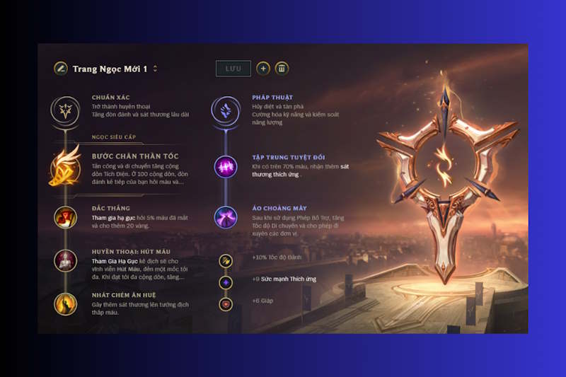 Tham khảo bảng ngọc Caitlyn LoL chi tiết nhất Tham khảo bảng ngọc Caitlyn LoL chi tiết nhất