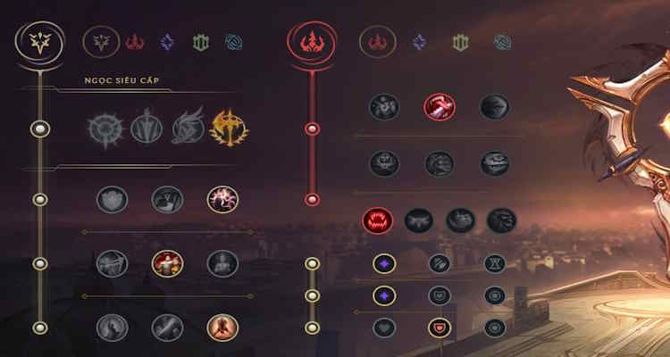 Bảng ngọc nào phù hợp nhất với tướng Cassiopeia? Bảng ngọc nào phù hợp nhất với tướng Cassiopeia?