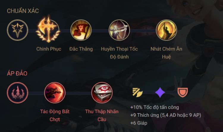 Bảng ngọc bổ trợ LMHT Diana Bảng ngọc bổ trợ LMHT Diana