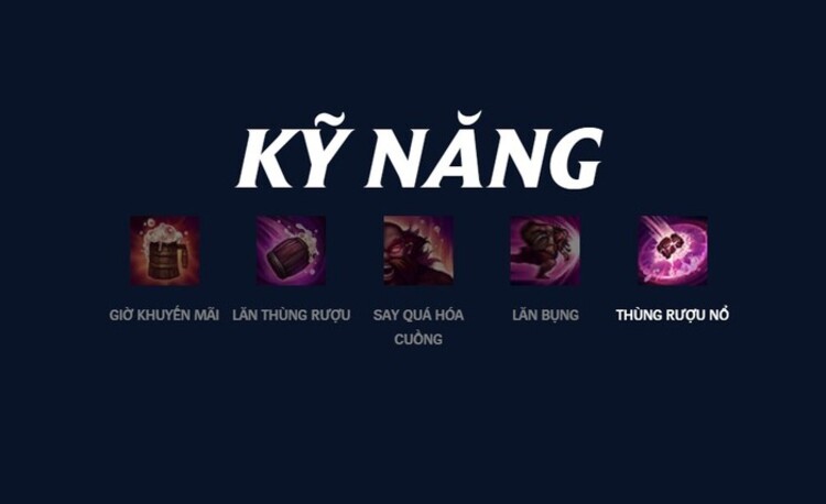 Bộ kỹ năng của Gragas mùa mới nhất