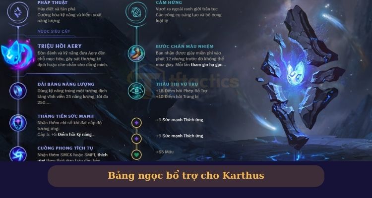 Bảng ngọc bổ trợ Karthus Lol 