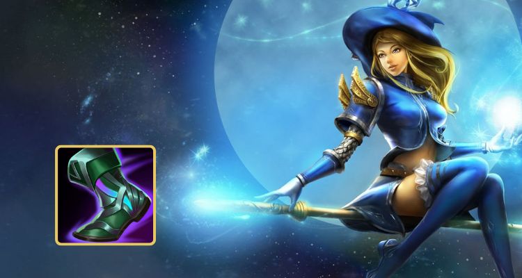 Trang bị Giày Pháp Sư cho tướng Lux Trang bị Giày Pháp Sư cho tướng Lux