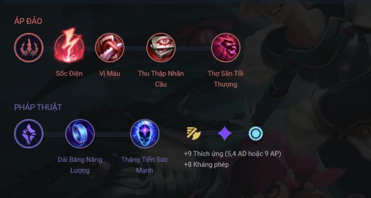 Tham khảo bảng ngọc Syndra bổ trợ thường gặp 