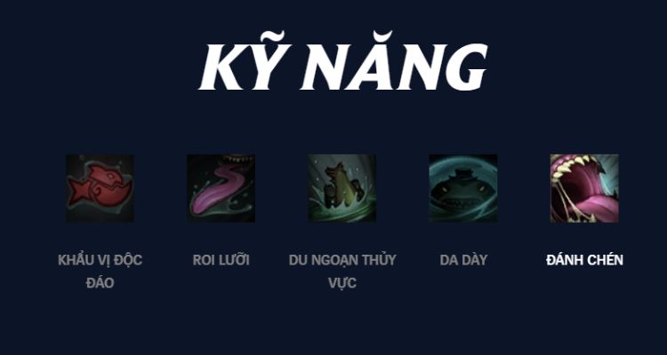 Bộ kỹ năng Tahm Kench vô cùng đặc biệt Bộ kỹ năng Tahm Kench vô cùng đặc biệt