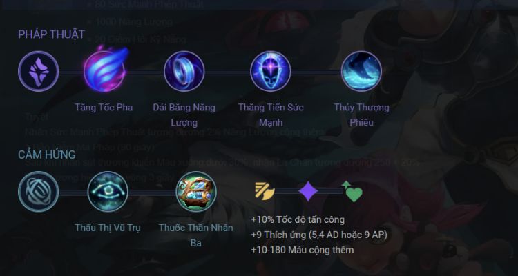 Tham khảo bảng ngọc Taliyah build cực bá đạo