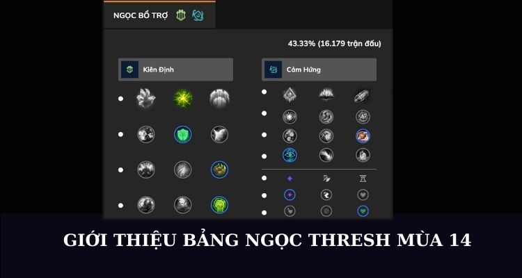 Bảng ngọc cho Thresh LMHT Bảng ngọc cho Thresh LMHT