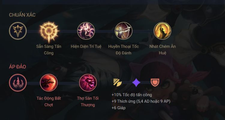 Tham khảo bảng ngọc bổ trợ Twitch LMHT
