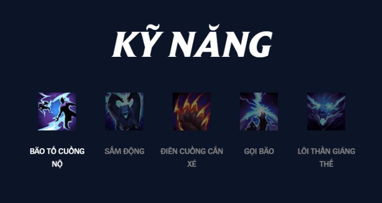 Bộ kỹ năng mà tướng Volibear LoL sở hữu 