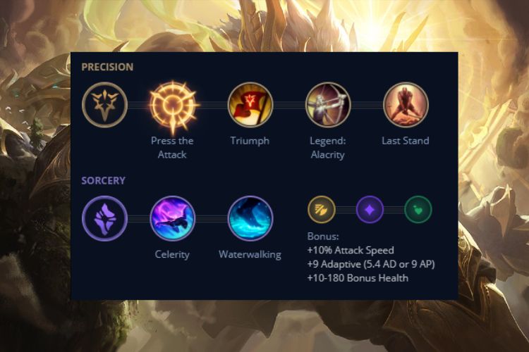 Ngọc bổ trợ dành cho Warwick Build trong LOL